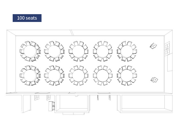 소+중회의실 - Banquet type