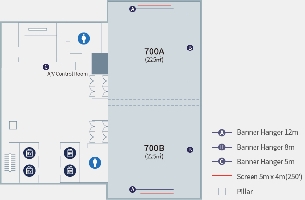 CONFERENCE ROOM 600/700 LAYOUT